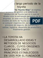 Gestión en Largo Periodo de La Toyota
