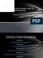 Estructura Del Informe Final de Investigación