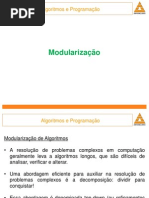 Modulização algoritmo e programação