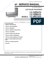 Service Manual: LC-32D41U LC-32M41U LC-40C32U