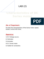 Characteristics of DC Series Motor