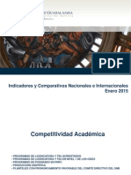 Indicadores y Comparativos Institucionales Enero 2015