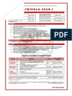 Informacion de Matrícula 2015 I