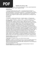 Galletas de Avena y Café