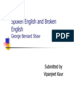 Spoken English and Broken English