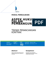 Aspek Hukum Dalam Pembangunan: Teknik Perancangan Kontrak