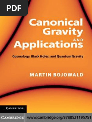 Bojowald - Canonical Gravity and Applications: Cosmology, Black Holes, And Quantum Gravity