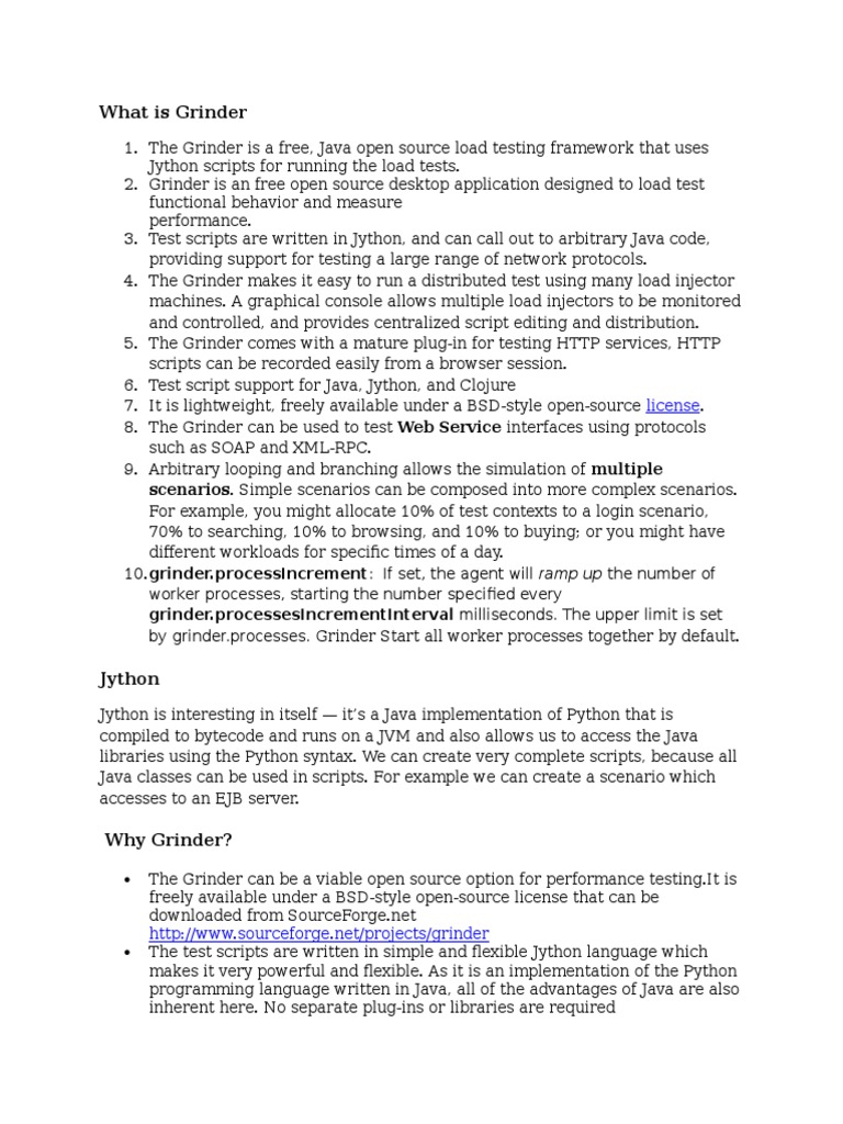 What Is Grinder: License | PDF | Java (Programming Language) | Proxy Server