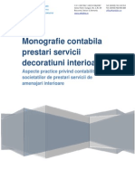Monografie Contabila - Societate de Decoratiuni Amenajari Interioare