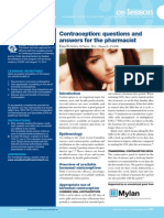 Contraception Questions and Answers For Pharmacists