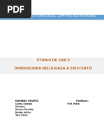 DIMENSIUNEA RELIGIOASA A EXISTENTEI