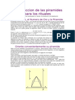 Construccion de Las Piramides Para Los Rituales