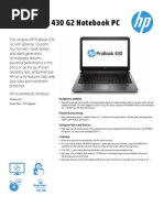 AMS HP ProBook 430 G2 Notebook PC Datasheet