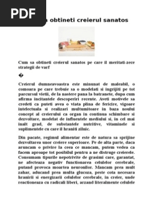 Alimentatie Pt Creer Memorie