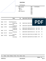 Student Schedule: Days: Monday Tuesday Wednesday Thursday Friday Saturday Sunday M T W R F S U