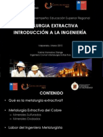 PMI1301 - Procesos de Metalurgia Extractiva - Introducción A La Ingenieria