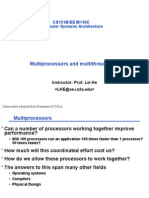 Multiprocessors and Multithreading: CS151B/EE M116C Computer Systems Architecture