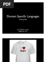 Domain Specific Languages In Ruby