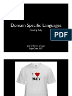 Domain Specific Languages In Ruby