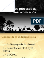 Los Procesos de Descolonizacion