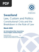 Breakdown of Law and Order Swaziland - IBA