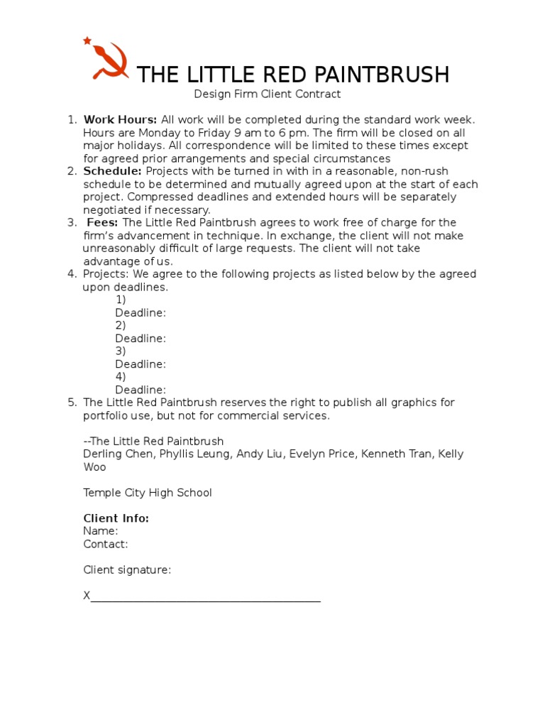 Design Firm Client Contract Guide | PDF