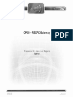 OP09 - RSOPC Gateway: Presenter: Christopher Rogers Operate