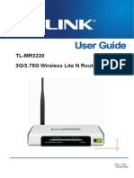 TL-MR3220 User Guide