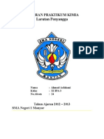 Praktikum Kimia - Larutan Penyangga