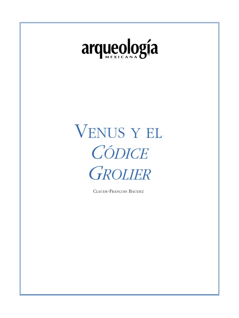 Venus Cod. Grolier | PDF | Civilización maya | Venus