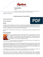 A Tutela Antecipada e a Fazenda Pública - Migalhas de Peso