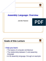 Assembly Language: Overview!: Jennifer Rexford!