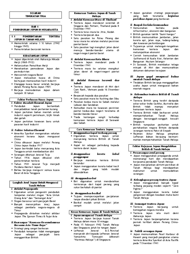 Nota Sejarah Tingkatan 3 Bab 1 Pdf