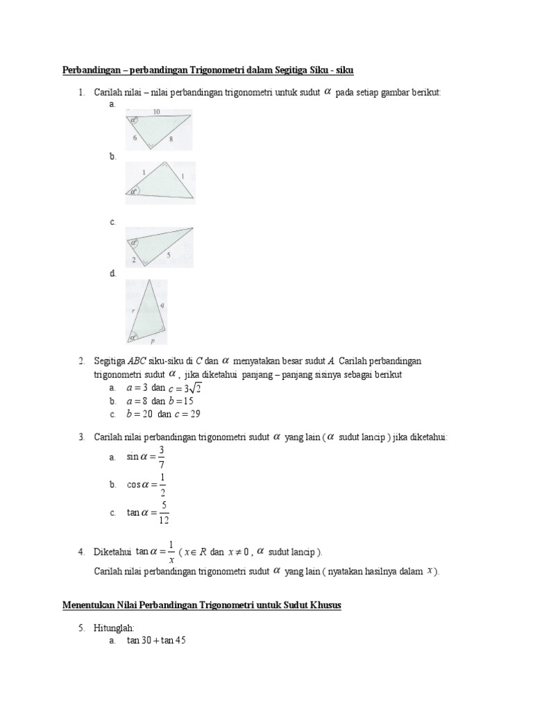 Soal Trigonometri