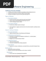 Software Engineering - Process Models