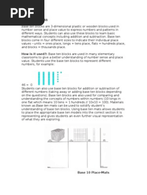 base ten blocks