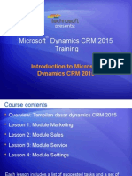 Microsoft® Dynamics CRM 2015