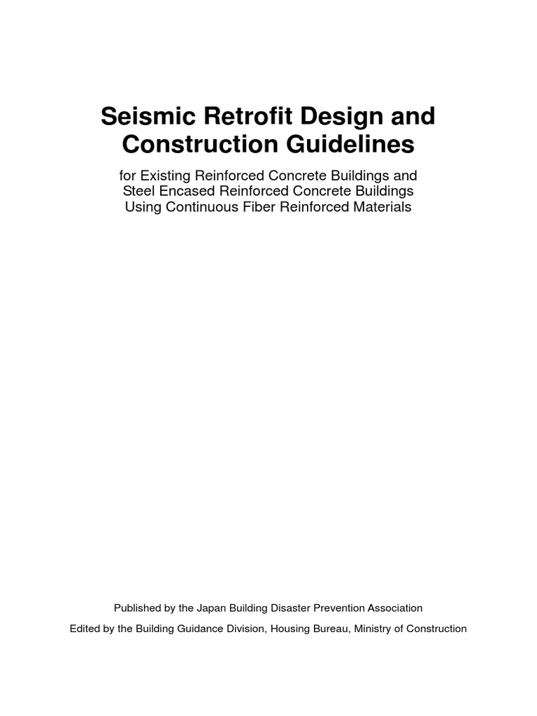 Seismic Retrofit Design and Construction Guidelines | PDF | Strength Of ...