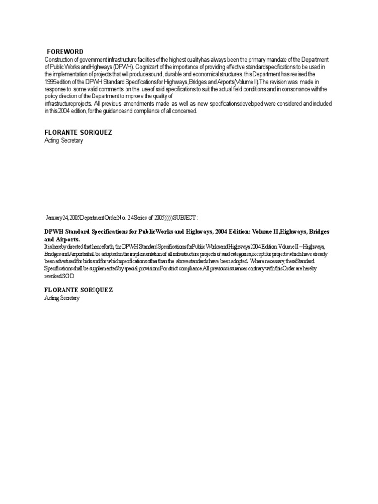 DPWH Standard Specifications Volume II | PDF | Road Surface | Asphalt