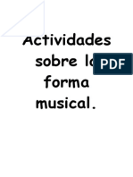 Actividades Sobre Forma Musica