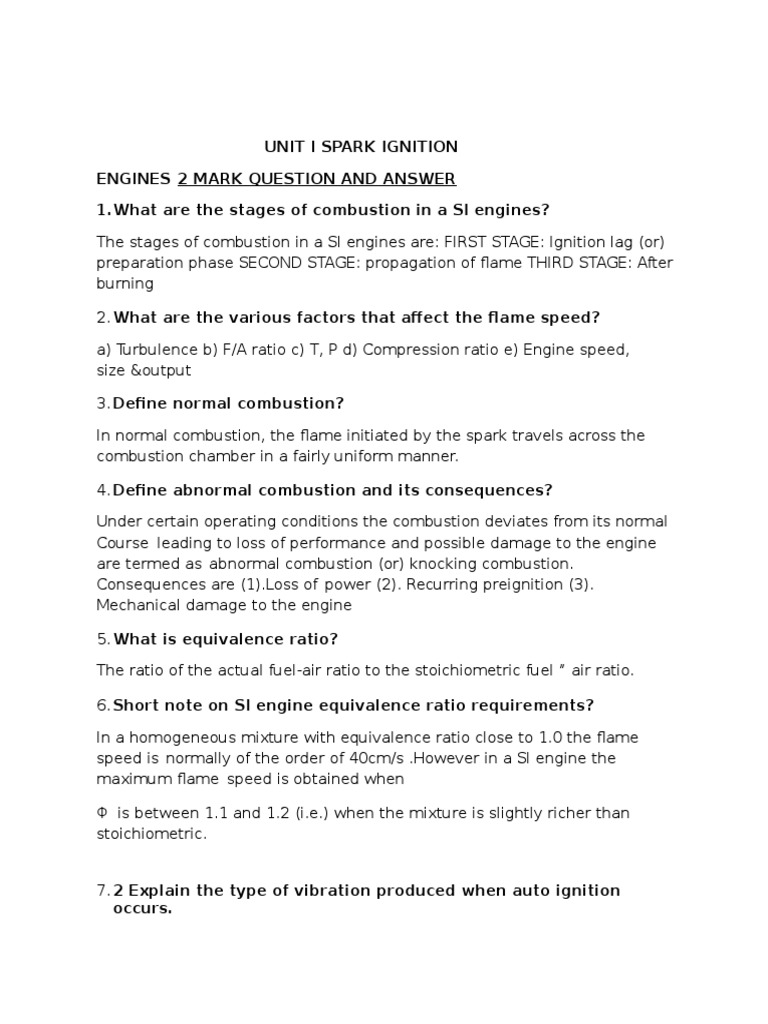 Advanced Internal Combustion Engine | PDF | Internal Combustion Engine