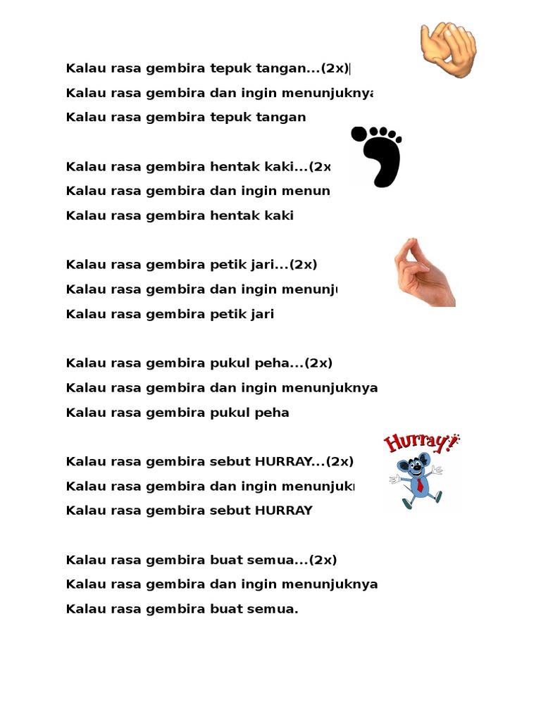 Lirik Lagu Kalu Rasa Gembira Pdf