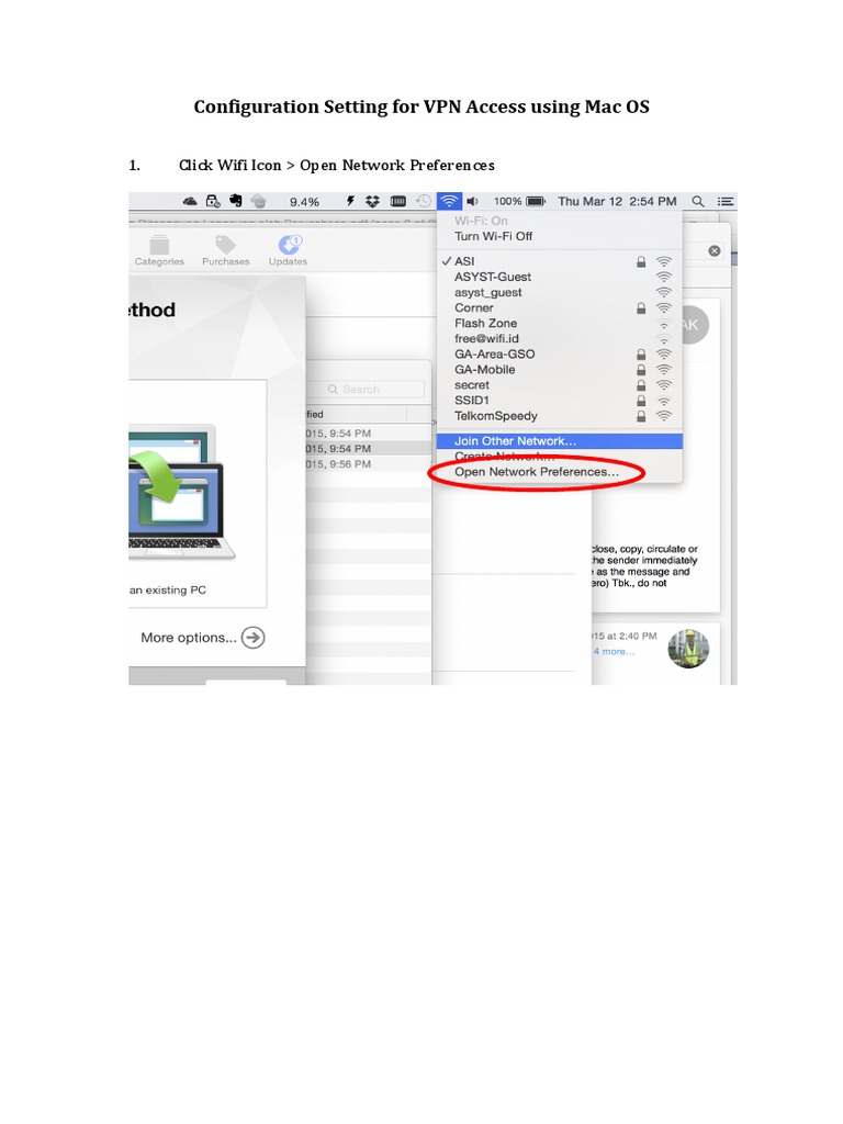 Mac OS VPN Setup Guide | PDF | Computers