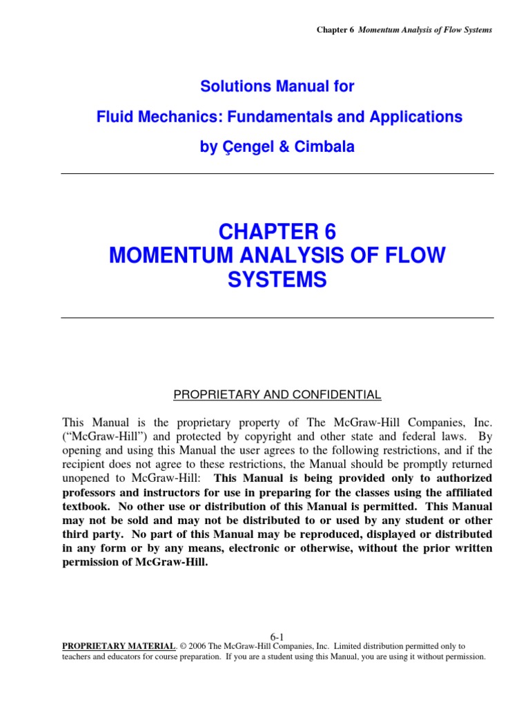 Fluid Mechanics - Fundamentals and Applications by Yunus A. Cengel and ...
