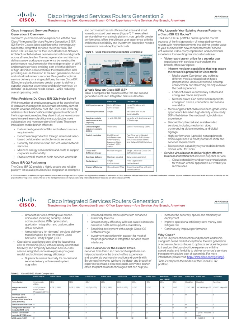 Cisco Router Overview | PDF