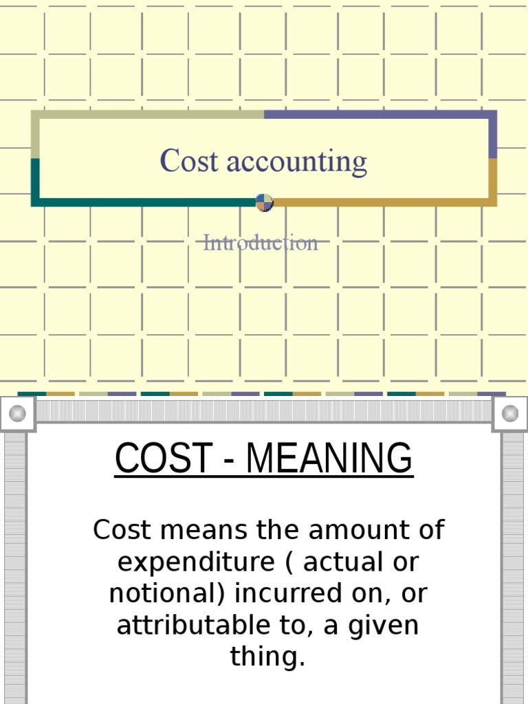 Cost Accounting Basics Cost Of Goods Sold Cost Accounting