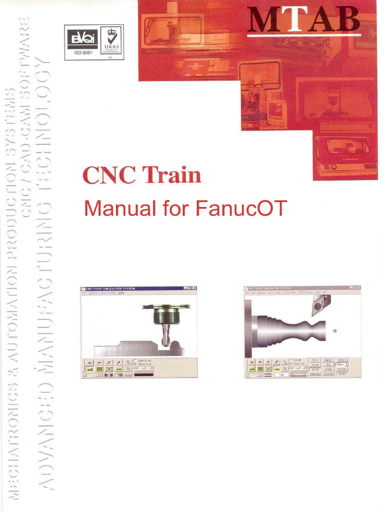 CNC Train Fanuc Ot PDF | PDF | Numerical Control | Computer File