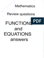 IB Math HL Functions and Equations Answers 