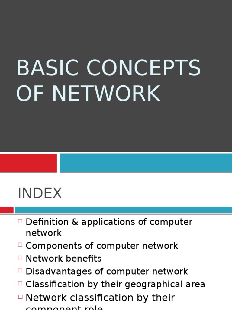 Basic Concepts of Network PDF ClientServer Model Local Area Network