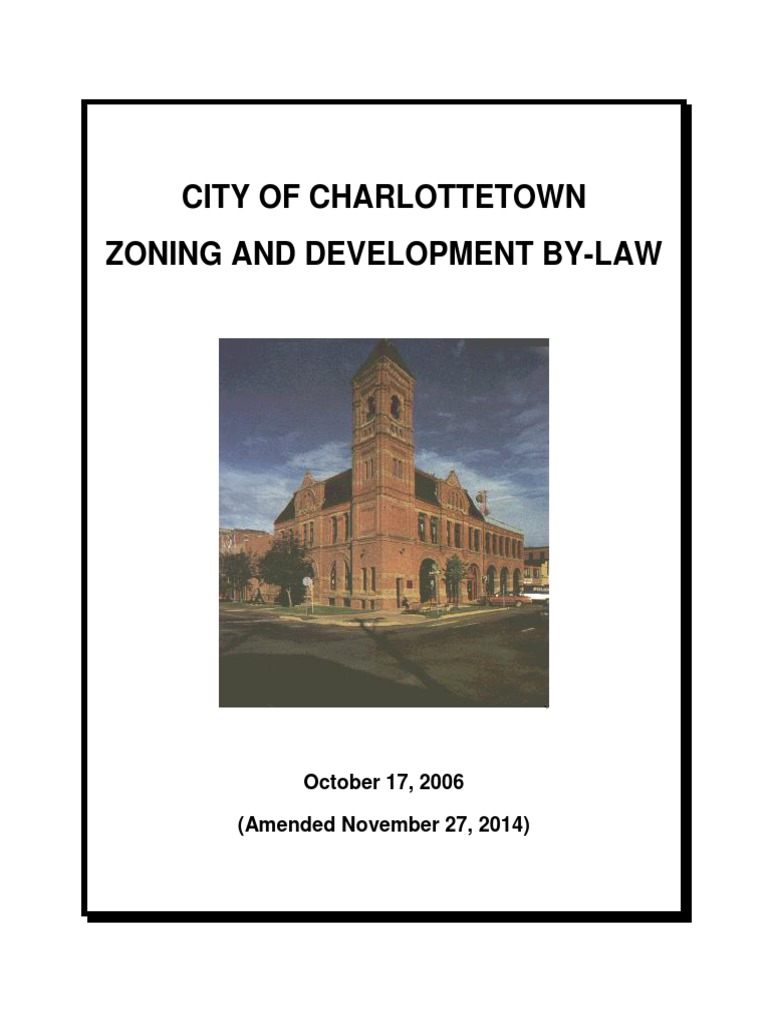 ZoningDevelopment Bylaw By Law Zoning